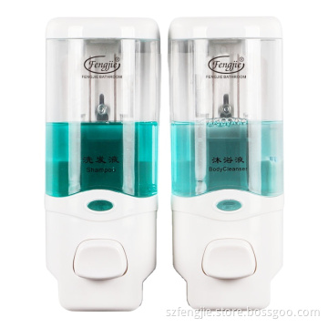 Manual Hotel Wall-Mounted Liquid Double Soap Dispenser